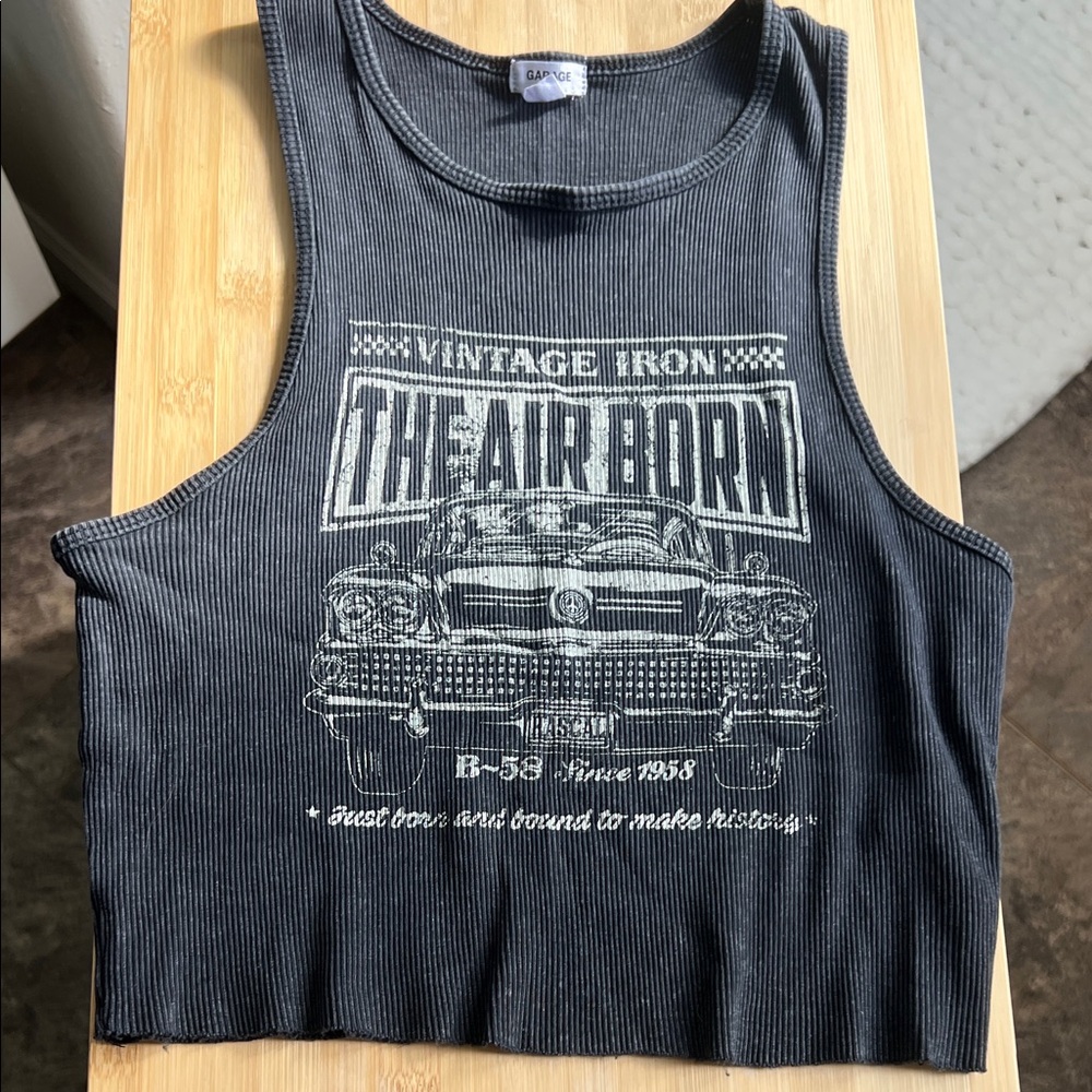 Garage Graphic Crop Top